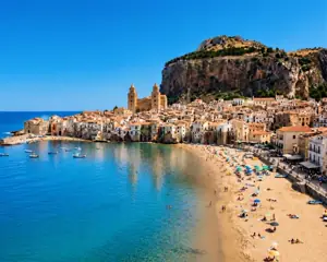 Cefalù from the sea
